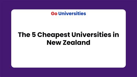 affordable universities in new zealand